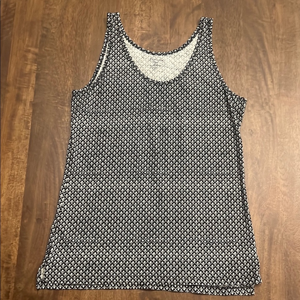 2/$15 LOFT Black and White Women's Tank Top
